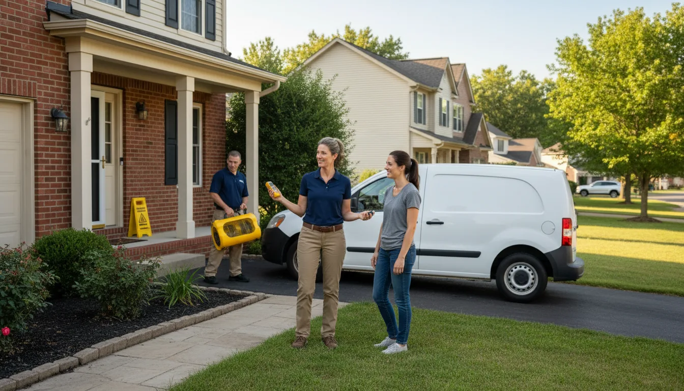 Residential water damage restoration in Merryville, LA